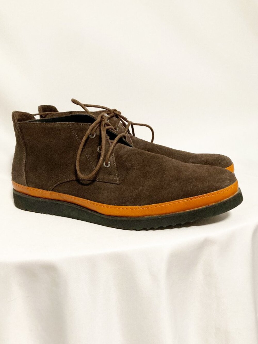 Bugatchi Brown Suede Lace Up Chukka Boots Size 12